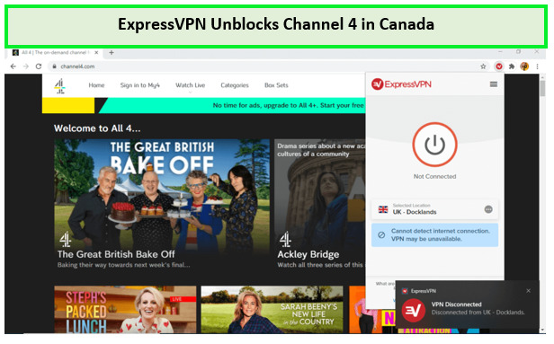 Screenshot-of-ExpressVPN-Unblocking-Channel4-in-Canada