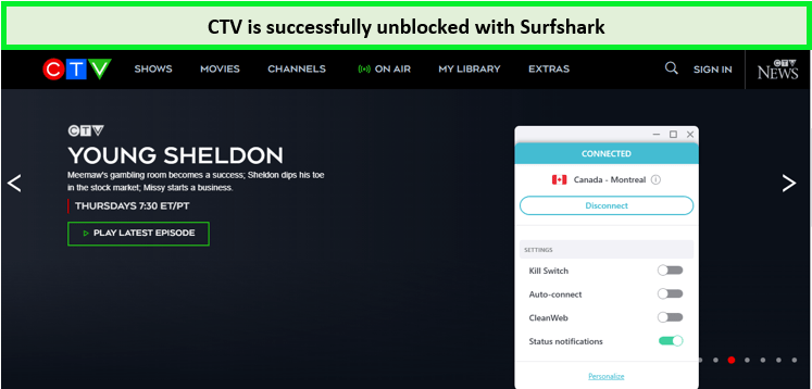 Stream-Canadian-TV-in USA-through-Surfshark.