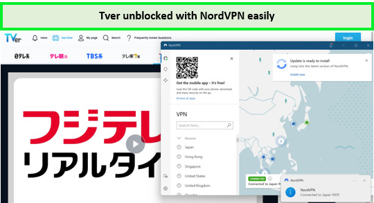 TVer-unblocked-with-nordvpn-outside-japan