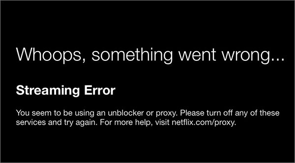 Netflix Title Proxy Error