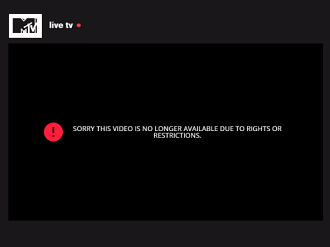MTV VMAs live stream error