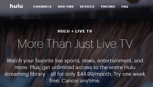 Hulu with live tv