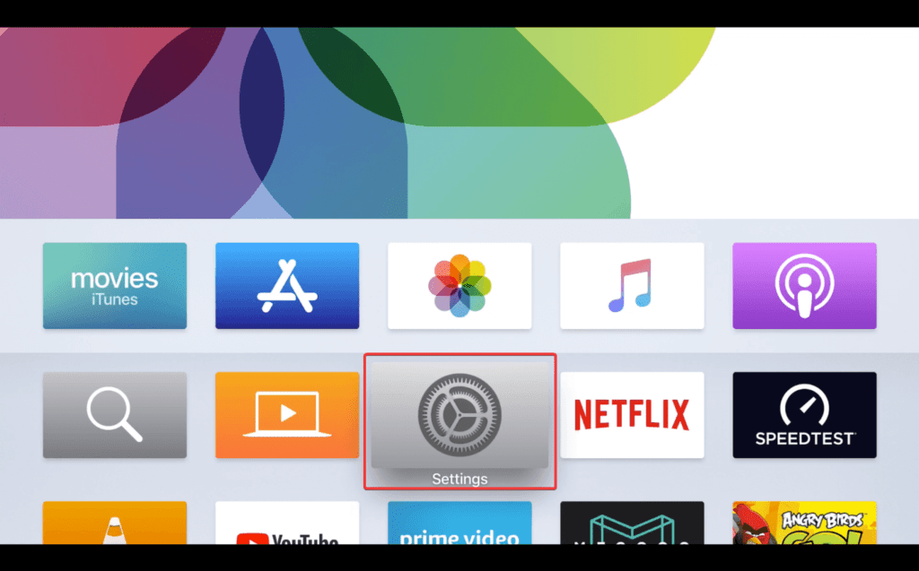 Apple TV -Settings- Screenshot
