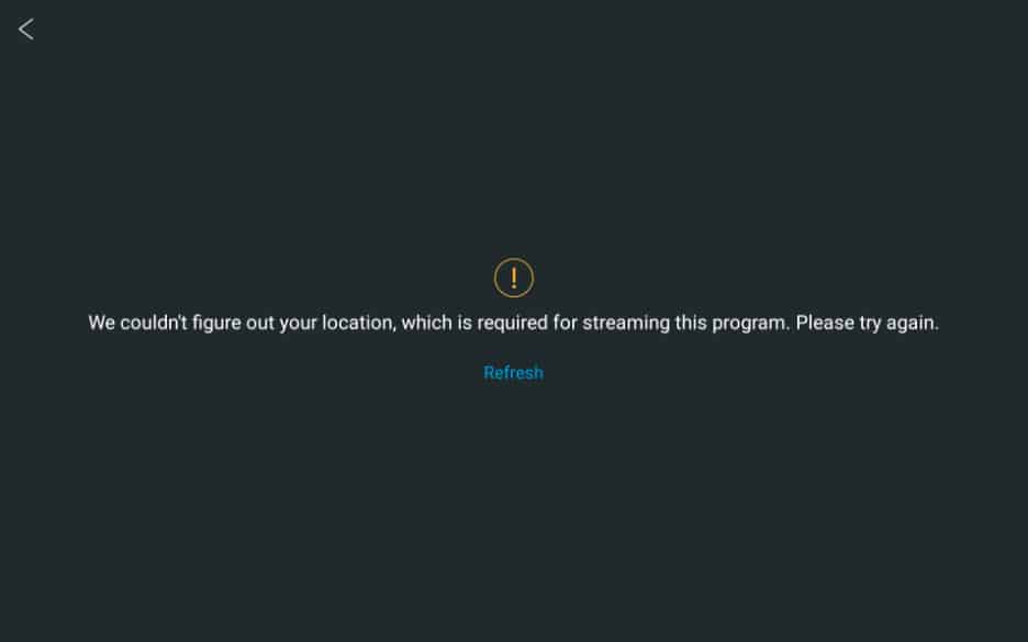 Direct TV geo-location error while trying to access in Canada without a VPN