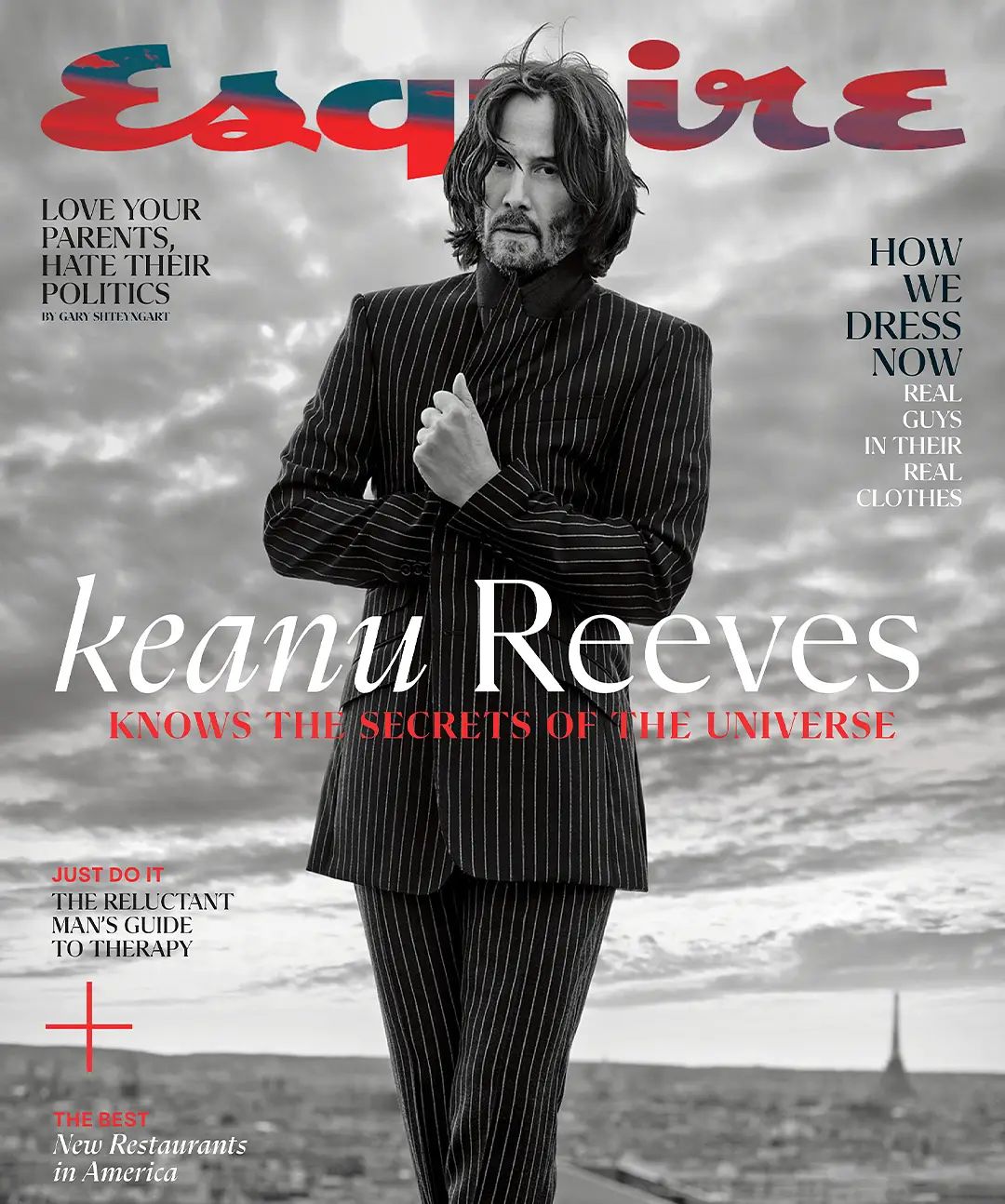 Keenu Reeves on the cover of Esquire Mag