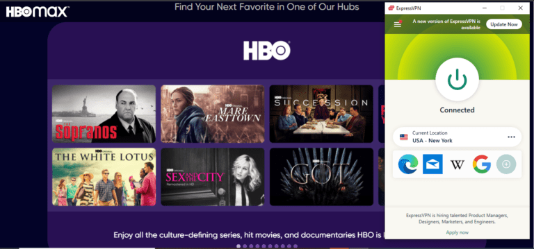 ExpressVPN - Best VPN to Watch Minx on HBO Max Globally