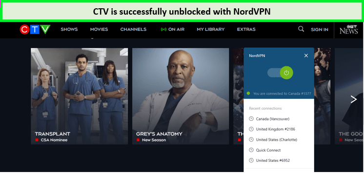 CTV-unblocked-with-NordVPN-in-Australia