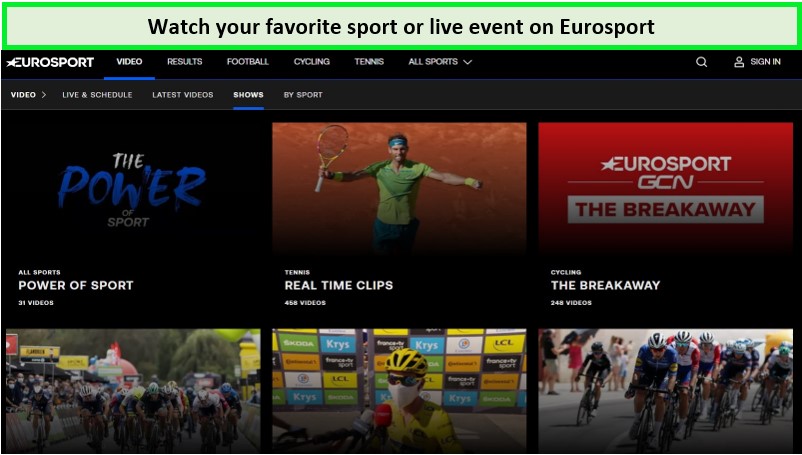Eurosport-content