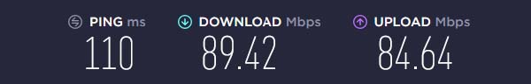 ExpressVPN Speed Testing Results for The Boys Presents: Diabolical outside Australia