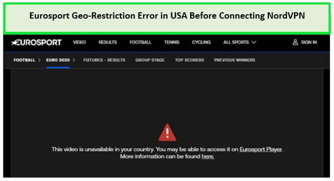 eurosport-Geo-block-Error-before-connecting-to-NordVPN-in-India