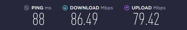 NordVPN Speed Test Results for Needle in a Timestack on Amazon Prime from Anywhere