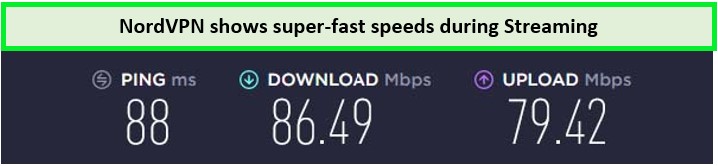 NordVPN-showing-superclass-download-and-upload-speed-while-streaming-disneyplus-in-India