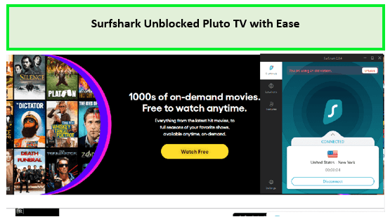 Unbblock-Pluto-tv-in-UK-with-surfshark