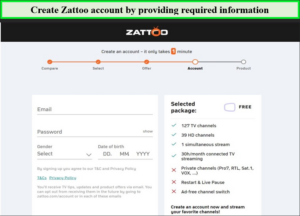 Create-Zattoo-account-in-Spain-by-entering-required-information