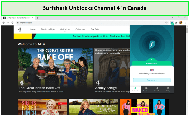 Surfshark-unblocking-Channel-4-Canada