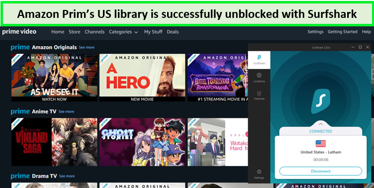 a-screenshot-of-Surfshark-unblocking-amazon-prime-USA