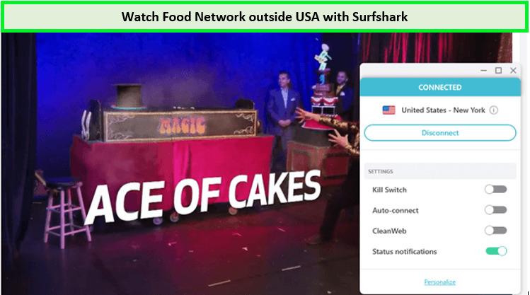 Surfshark-unblocked-food-network-’outside’-USA