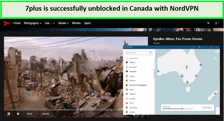 7plus-is-unblocked-with-nordvpn-in-Canada