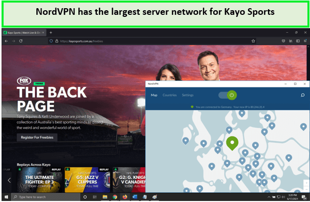NordVPN-unblocking-Kayo-sports-in-uk