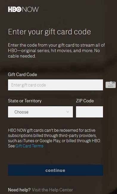 HBO Now Code