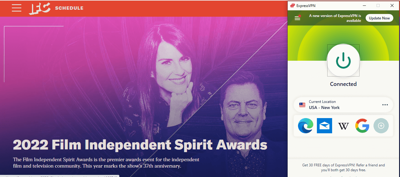 ExpressVPN: The Best VPN to Watch 2022 Film Independent Spirit Awards from anywhere