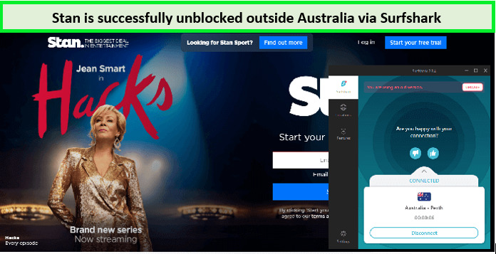 Stan-unblocked-with-surfshark-outside-Australia