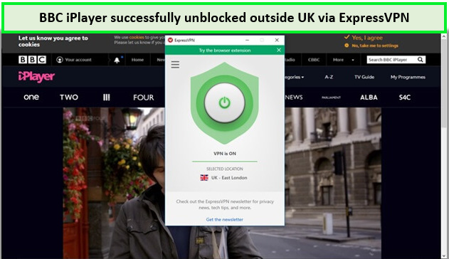 unblocking image BBC Iplayer with Express Outside UK