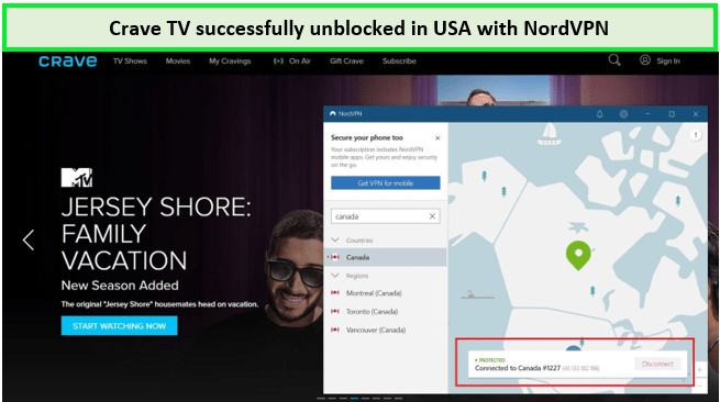 Cravetv-successfully-unblocked-with-surfshark-us
