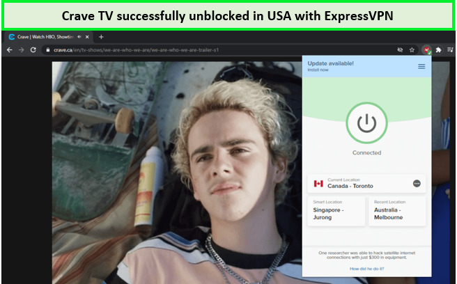 Crave-streaming-service-unblocked-with-Expressvpn-in-US
