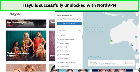 hayu-unblocked-with-nordvpn-outside-au