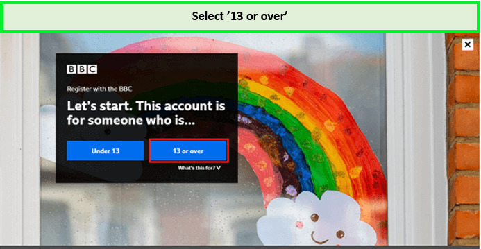 Select-13-or-over-while-creating-account-on-BBC-iPlayer