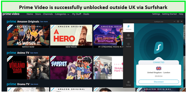 unblocking amazon UK