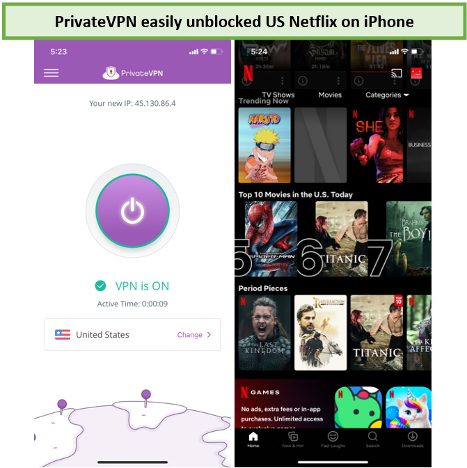 privatevpn-unblocked-netflix-in-Singapore-on-iphone