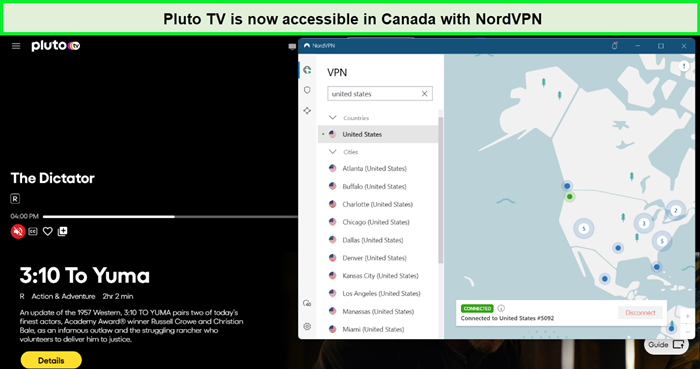 watch pluto tv in canada with nordvpn