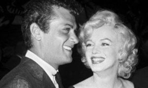 Tony Curtis and Marilyn Monroe