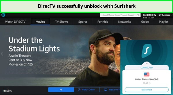 Directv-unblocked-with-surfshark-in-India