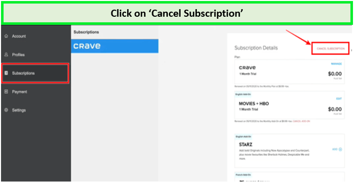 cancel-crave-subscription-in-Spain