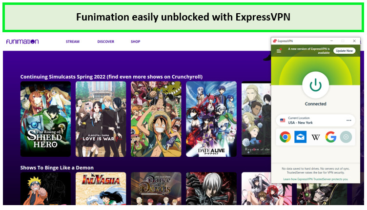 funimation-unblocked-with-expressvpn-in-Spain