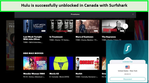 hulu-in-Canada-successfully-unblocked-with-surfshark