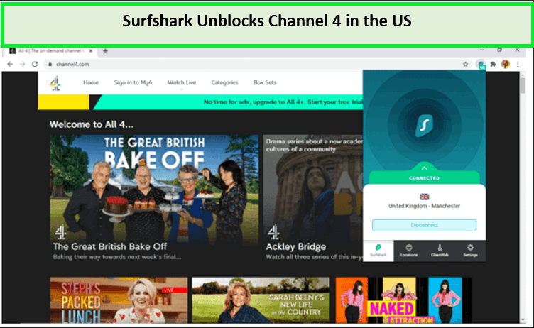 Surfshark-unblocking-Channel-4-in-USA