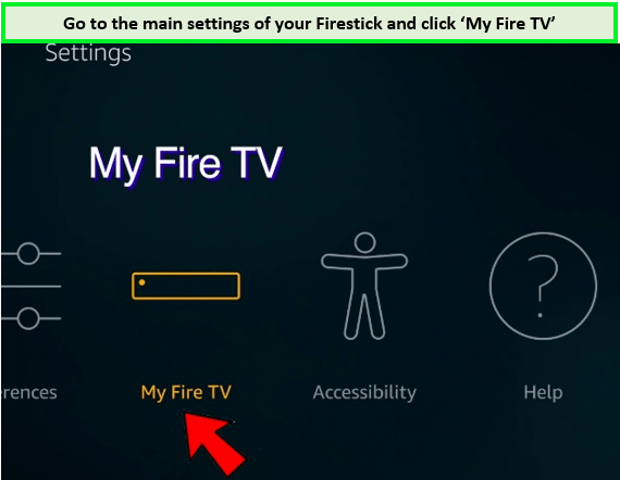 Select my Fire tv