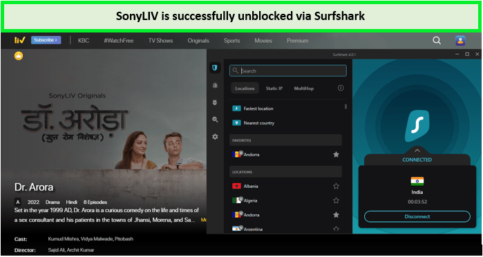 sonyliv-unblocked-with-surfshark-in-Italy