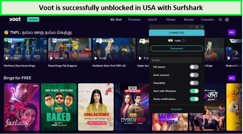 voot-unblocked-with-Surfshark-in-USA