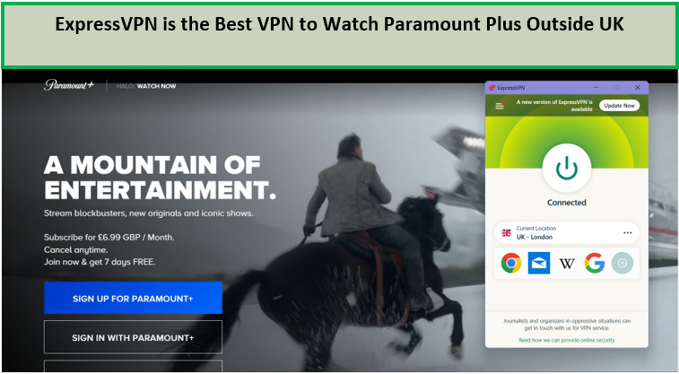 ExpressVPN Paramount Plus UK