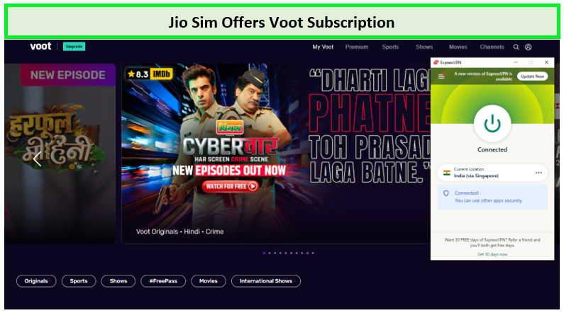 Jio Offers Voot Subscription