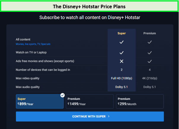 Hotstar-prices