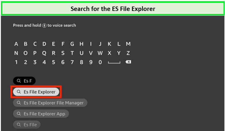 Search-for-ES-file-explorer-au