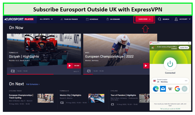 Subscribe-Eurosport-with-ExpressVPN-in-Hong Kong