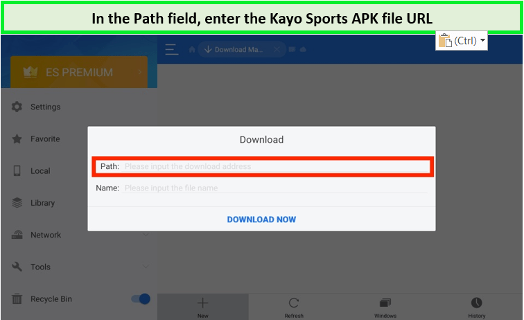 enter-kayo-apk-file-url-in-India 