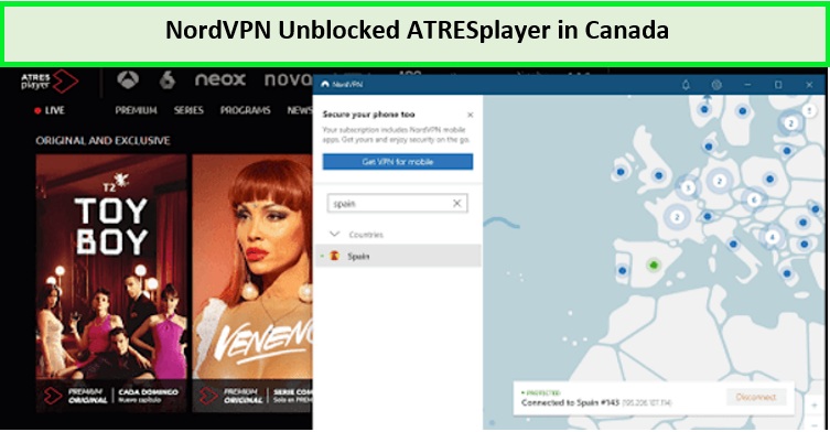 Nordvpn-unblocked-atresplayer-in-Canada-easily